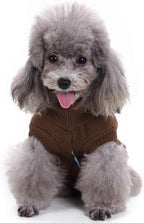 Dog Sweater for Small, Medium, Large Dogs - Warm Winter Classic Turtleneck Pet Clothes Coat for Girls Boys Puppy Cat - Cute Christmas Sweater