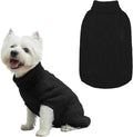 Mihachi Turtleneck Dog Sweater - Winter Coat Apparel Classic Cable Knit Clothes with Leash Hole for Cold Weather, Ideal Gift for Pet in New Year Black X-Small