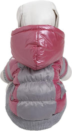 Pet Life Sporty Vintage Aspen Ski Winter Dog Coat with snap-Off Removable Hood - Dog Jacket Features 3M Thinsulate Insulation Warming Technology - Dog Clothes fits Small, Medium and Large Dogs
