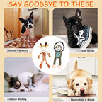 Rope Dog Toys to Keep Them Busy - Tug of War Dog Toys for Boredom Plush Interactive Squeaky Puppy Toys for Small Medium Large Dogs