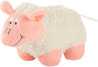 Jeffers Pet Plush Dog Toy with Squeaker, Fleecy Lamb 9" - Soft Crinkle Fabric, Safe & Durable, Healthy Fun for Small & Medium Dogs, Interactive Play, Fetch, Tug - Best Gift for Active Games