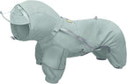 WOOFO Full-Coverage Dog Raincoat, Lightweight, Comfortable, Adjustable & Easy to Wear Dog Rain Jacket, Detachable Cap, Reflective Strip (Mint, XS)