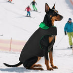 ASENKU Dog Winter Coat, Fleece Doggie Jacket Plaid Reversible Vest Waterproof Windproof Cold Weather Clothes for Small Medium Large Dogs (XXL, Green)