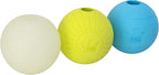 Chew King by Mammoth Glowing Fetch Ball, Dog Ball Toys, 2.5" Combo