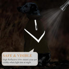 VIVAGLORY Snowrap Dog Coat, Jacket with Harness Hole & Velcro Closure, Dog Coat for Winter & Cold Weather, Fluffy Warm Fleece Lined Reflective Water Resistant for Puppy, XL, Khaki