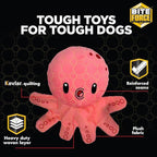 Bite Force - Durable & Strong Dog Toy Racoon with Squeaker, Kevlar-Reinforced Seams for Aggressive chewers.