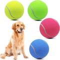 Magicorange 4 Pack 9.5 inch Giant Tennis Ball Large Dog Tennis Ball Pet Balls for Dogs for Outdoor/Indoor Sports Dog Gift with Needle (Multicolor, 9.5 inch)