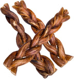 hotspot pets Braided Bully Sticks for Dogs -6 Inch Stix (5 Pack) Premium All Natural Long Lasting Twisted Beef Pizzle Dog Chews -Natural Dental Health, Grain Free, Fully Digestible Rawhide Alternative