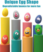 Dog Toys Squeaky, Funny Puppy Balls Pet Toy Pack, Interactive Latex Rubber Squeak Egg Ball for Puppies Small Medium Breed Dogs
