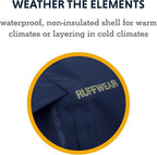 Ruffwear, Sun Shower Dog Raincoat, All-Weather Jacket, Waterproof, Windproof & Lightweight, Midnight Blue, XX-Small