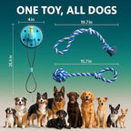 Dog Rope Toy with Suction - Perfect Dog Toys for Aggressive Chewers - Nearly Indestructible & Stimulating - Suitable for Large & Small Dogs & Puppies