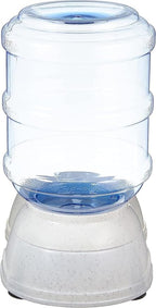 Amazon Basics Gravity Pet Water Dispenser for Cat, Dog, 1 gallon Capacity, Small, Gray