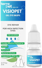 Visiopet Pet Eye Drops Health for Dogs, Cats, Cattle, Sheep, Horse, Bird 1/8 oz /5 ml