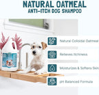 Bio-Groom Oatmeal Dog Shampoo-for Allergies and Itching, Cruelty-Free, Dog Bathing Supplies, Puppy Shampoo for Sensitive Skin, Made in USA, Anti-Itch Dog Products-2.5 Gallons