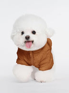 Haloumoning Dogs Fleece Winter Coats Jackets for Small and Medium Dogs Thick Full Zip Sherpa Turtleneck Puppy Jackets