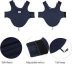 Fleece Dog Coat Winter Pet Jacket Reflective for Cold Weather for Large Medium Small Dogs(Navy,XS)