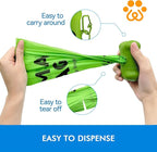 Dog Poop Bags with 1 Count Holder Scented, Leak Proof, Extra Thick and Large Poop Bags for Dogs, 240 Pieces (16 Rolls) 9" x 13" Plant Based for Pet Use