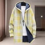 Oversized Full Zip Hoodie for Men Sherpa Fleece Lined Jacket with Hood Soft Warm Winter Coat with Pockets