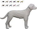 Lovelonglong Ribbed Dog T-Shirt Cotton Knitted Dog Sweaters for All Season Pet T-Shirts for Large Medium Small Dogs Off White S