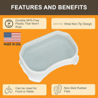 Neater Pet Brands Large Water Bowl for Dogs, Outdoor Dog Water Bowl (1.25 Gallon Extra-Large Capacity), Big Trough Style Food Dish for Indoors or Outside, No Spill Large Dog Bowls, Vanilla Bean