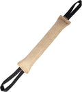 Dingo Gear, Natural Jute tug Toy for Dog Training Agility tug of war, Bumper Toy Dog bite, 2 Handles 16" S00148