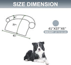 Calming Dogs/Cats Bed Mats, Dog Pad Washable Removable Couch Cover, Plush Long Fur Mat for Pets, Waterproof Lining, Perfect for Small, Medium and Large Dogs and Cats (Gradient Gray, 41"x37")