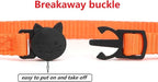 shangye Personalized Cat Collar, Custom Embroidered Cat Collars with with Name and Phone Number, Nylon ID Collar for Cat or Kitten with Breakaway Safety Release Buckle with Bell