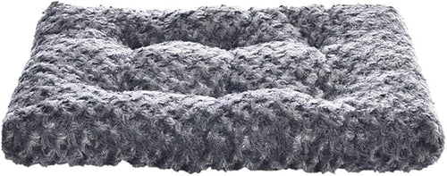 Amazon Basics Cat and Dog Bed and Crate Pad, Machine Washable, Indoor, 23 x 18 x 2.5 inches, Gray