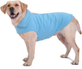 Fleece Dog Coat Pet Jacket Reflective for Cold Weather for Extra Large to Small Pets(Blue,L)