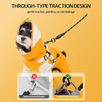 Waterproof Dog Raincoat with Windproof Design Adjustable Fit for Small Medium Large Dogs, Puppies Includes Anti-Slip Dog Shoes for Hardwood Floors and Water Protection, Light-Weight (2XL)