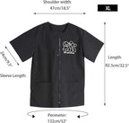 Noverlife Short Sleeves Pet Grooming Work Clothes with Full Zipper, XL Size, Splash Proof Anti-Static Pets Beautician Smock, Dog Cat Groomer Cosmetologist Uniforms for Pet Shop Men Women