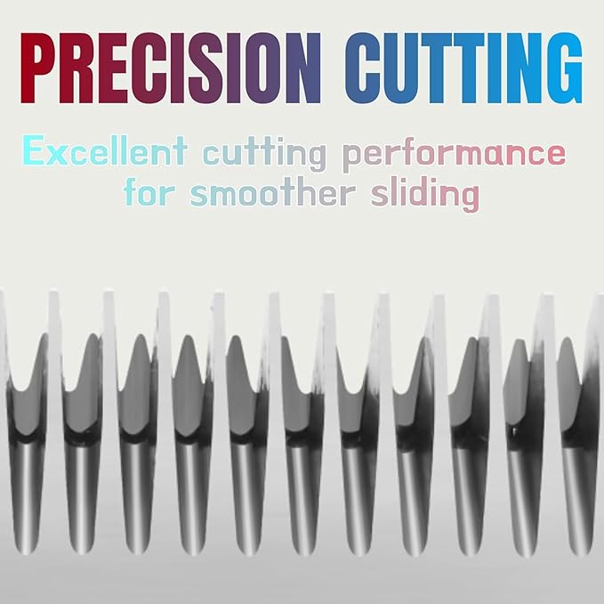 40W Wide Pet Dog Grooming Detachable Blades,Compatible with Andis,Oster A5,Wahl KM10 Clippers,Cut Length 1/100"(0.25mm) for Larger Animals