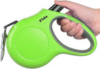 Fida Retractable Dog Leash, 16ft Heavy Duty Pet Walking Leash for Large Dog up to 110 lbs, Tangle Free. One-Hand Brake (Large, Green)