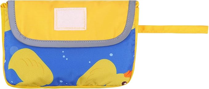 HDE Reversible Dog Raincoat Hooded Slicker Poncho Rain Coat Jacket for Small Medium Large Dogs Ducks Yellow - M