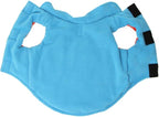 Gooby Sports Vest Dog Jacket - Orange, Small - Reflective Dog Vest with D Ring Leash Warm Fleece Lined Hook and Loop Closure for Small to Medium Dogs
