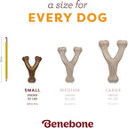 Benebone Pumpkin Spice Wishbone – Limited Edition Flavor, Durable Dog Chew Toy for Aggressive Chewers, Made in USA, Small