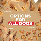 Natural Farm Pig Ear Slivers for Dogs (1.5 Pounds Bag), One Ingredient: Natural Pigs Ear Slivers, Air Dried, Long-Lasting & Highly Digestible Treats, Great for Puppy and Large/Medium Dogs