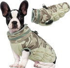 Lelepet Warm Dog Winter Coat Dog Coats for Medium Dogs Waterproof Dogs Jacket with Harness Built in Reflective Cold Weather Coats Windproof Zip-Up Winter Fleece Vest Snowsuit Dachshund Desert Camo
