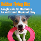 Dog Flying Disc, 4 Pack Dog Toy Gift Set for Medium & Large Dogs, Floating Frisbee for Water Pool Beach, Lightweight Soft Frisbee for Fetch, Tug of War, Catch, Play, 8.5 inch