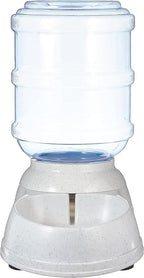 Amazon Basics Gravity Pet Water Dispenser for Cat, Dog, 1 gallon Capacity, Small, Gray