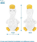 Best Pet Supplies Interactive Squeaky Dog Chew Toy, Ideal Dog Toys for Chewers, Small, Medium & Large Dogs, and Fetch Lovers - Crinkle Duck (White, Yellow & Green), Large