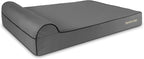 The Dog’s Bed Orthopedic Headrest Dog Bed XXL Grey/Black, Memory Foam, Pain Relief for Arthritis, Hip & Elbow Dysplasia, Post Surgery, Lameness, Waterproof Washable Cover