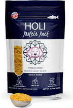 HOLI Freeze Dried Salmon Dog Food Topper - with Omega 3 & 6 - Single Ingredient, Human-Grade Wild Caught Salmon - Dog Food Flavor Enhancer for Picky Dogs – 100% All Natural - 1.5oz