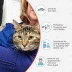 Cat-in-the-Bag Cozy Comfort Carrier - X-Large Cobalt Blue Cat Carrier Soft for Grooming, Vet Visits, Medication Administration, Dental Care, Nail Trimming, and Car Travel