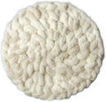 Cat Knitted Bed Mat, Extra-Soft Washable Warm Round Pads Cushions for Indoor Kittens, Cat Trees Towers, Perfect for Kneading and Sleeping (White,Small)