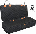 Dog Car Seat Cover for Back Seat Bench Cover, Compatible for Armrest 100% Waterproof & Nonslip Backseat Protector for Pet （Standard）