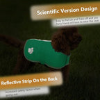 Queenmore Dog Winter Coat, Cold Weather Fleece Jacket for Dogs, Waterproof Reflective Reversible, for Small, Medium and Large Dogs (Green, 2XL)