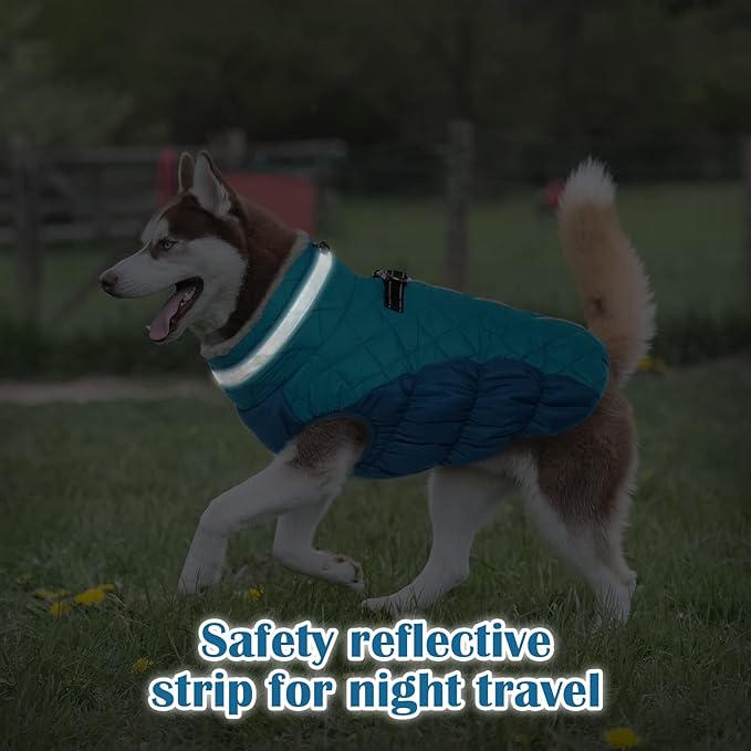 Small Dog Coat,Dog Jackets for Small Dogs,Warm Winter Jacket, Puppy Coat with Harness Built in,Waterproof Dogs Jacket,Puppy Cold Weather Coats,Winter Clothes Snowsuit Shih Tzu Bichon,S