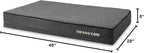The Dog’s Bed Orthopedic Memory Foam Dog Bed, XL Grey Plush, Pain Relief for Arthritis, Hip & Elbow Dysplasia, Post Surgery, Lameness, Supportive, Calming, Waterproof Washable Cover