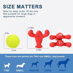 3 Pack Squeaky Dog Toys, Soft Latex Rubber Squeaky Ball for Small Dogs Puppies, Cute Bounce Squeak Lobster Pet Dog Toy